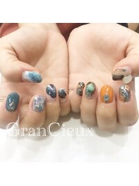 大理石ネイル