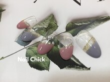 ネイルチックコウベ 銀天街店(Nail Chick kobe)/斜めフレンチネイル