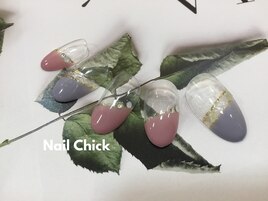 斜めフレンチネイル