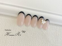 ネイルサロン ハンナ(Nail salon Hanna.Ri)/ブラックフレンチネイル