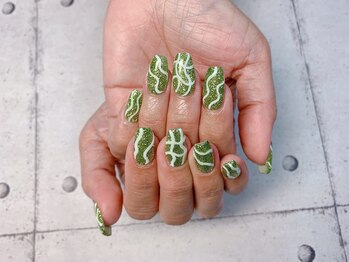 ネイル ビューティーマジック 葛西本店/うねうねネイル