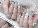 【mio】チェックネイル