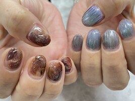 ショートニュアンスネイル