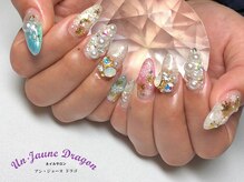 アン ジョーヌドラゴ/【ロングネイル】キラキラ結晶