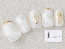 アイネイルズ 三宮店(I nails)/ホワイトニュアンス￥7000