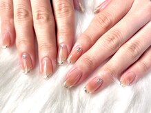 セレクト(Select)/チークネイル×ガラスフレンチ