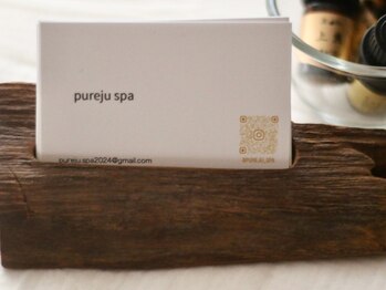 ピュアージュスパ(pureju spa)/ショップカード置き