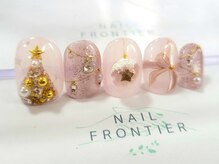 ネイルフロンティア 吉祥寺(NAIL FRONTIER)/Fクリスマスリボンネイル11980円