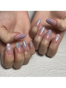 ニュアンス塗りかけネイル