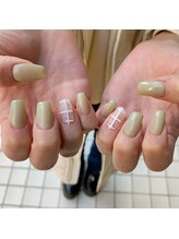 Mネイルアンドカフェ シェレステ/春先取り！ピスタチオ○