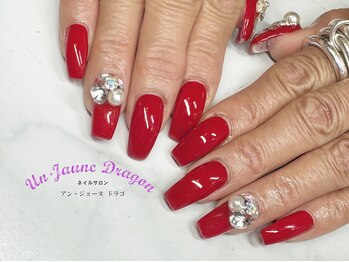 アン ジョーヌドラゴ/【自爪ネイル】赤ネイル