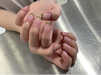 ネイルキュート アンド クールラッシュ 亀有店(nailcute & CoolLash)/スキニーフレンチ