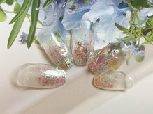 アペル(apare)/グラデ×韓国風ちゅるんネイル