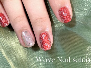 ウェーブネイルサロン'('Wave Nail salon)/持ち込みデザイン/フィルイン