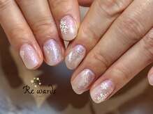 リワーズネイル 千歳船橋店(ReWARDs nail)/雪の結晶ネイル