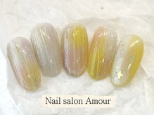 アムールユシマテン 上野湯島店(Amour)/キラキラ春夏のネイル¥7980