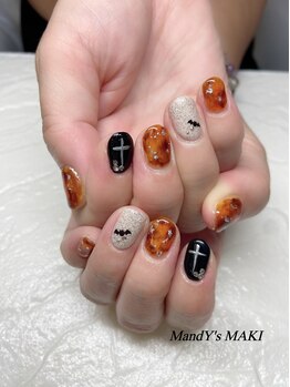 マンディーズ(MandY's)/べっ甲/ハロウィン/ブラック