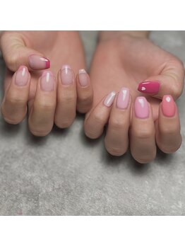 ピンにネイル
