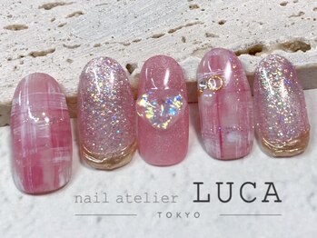 ネイルアトリエルカ(nail atelier LUCA)/M-859 大人可愛いチェックネイル