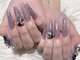 エスフィーネイルサロン リシェル(Esfy nailsalon Richer)の写真/スカルプ好きが集まるサロン★【10本フリーARTプラチナコース3h ¥16800】パーツの種類も豊富◎ギラギラもOK