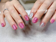 フォルトゥーナ 神田(Fortuna)/くすみピンクワンカラー　ミラー