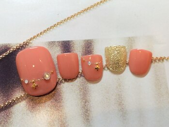 ローラント(LAURENT)/サーモンオレンジ×ゴールド