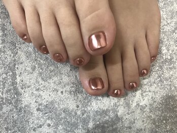 プティットスリール 西尾店(Petit Sourire)/【フットジェル】ミラーネイル