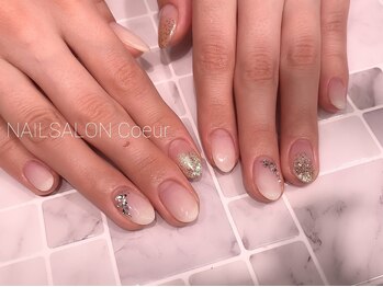 クール(Coeur)/グラデーション＋アート￥7150