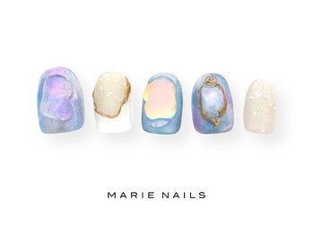 マリー ネイルズ いわきラトブ店(MARIE NAILS)/定額7,700円税込 ブルー0928d