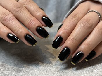 ミラーフレンチネイル