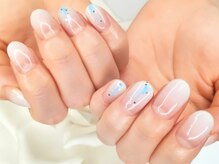 キープ ネイルサロン(KEEP)/白グラデーション♪