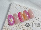 バリ夏/ハイビスカスネイル