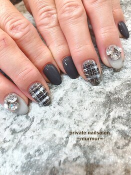 プライベート ネイルサロン マーマ(murmur)/ツイードネイル