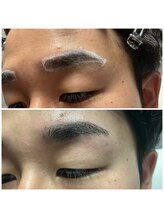 眉毛男子 新宿店/眉毛の　Before after