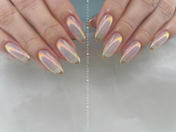 ココナッツネイル/ミラーネイル