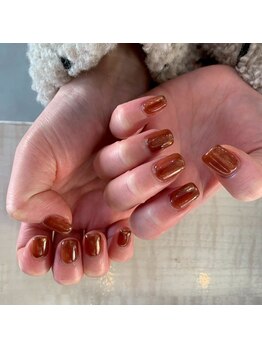 ビー 高槻(be)/ドットネイル/クリアフレンチ