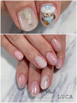 ネイルアトリエルカ(nail atelier LUCA)/W-445 大人可愛いクリスマス