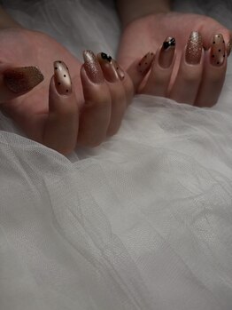 エミュ(e3mu)/リボンネイル　大人ネイル