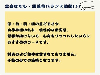 ソウノ 御茶ノ水(Souno)/全身ほぐし・頭蓋骨の調整(3)