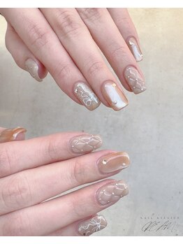 クリーム(Nail Atelier CREAM)/ちゅるんベージュ