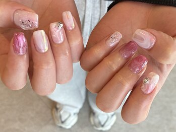 ピンク×ニュアンス