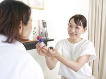 足湯にお入り頂きながら、しっかりお話しをお聞きいたします♪