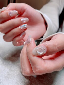 ステムネイル 下北沢(stem nail)/定額more Christmas white