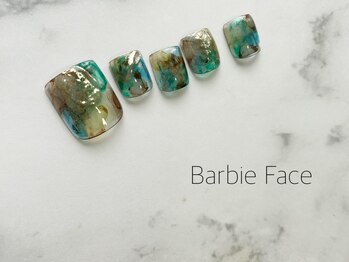 バービーフェイス 恵比寿(Barbie Face)/たらしこみネイル