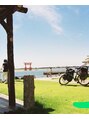 一休 自転車で日本縦断　浜名湖
