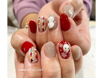 雪うさぎ*雪だるま*お正月nail