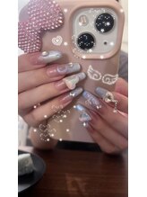 リット 代々木上原(lit.)/スカルプ＊ピンク水色マグネット