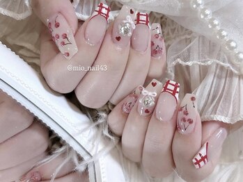 リンドネイル バイ モカ アンド ララ(Lind nail by moca and LaLa)/【mio】さくらんぼネイル