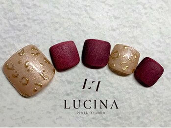ネイルスタジオ ルキナ(LUCINA)/T-207 レオパードフットネイル