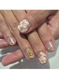 手描きアート/パインネイル